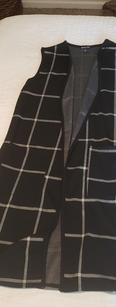 Duster length vest